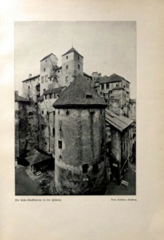 1932 - Salzburg - die hohe Stocktaverne in der Festung, alter Druck